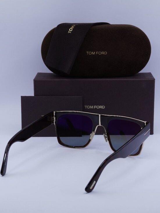 Tom Ford Edwin FT1073 48F Square Sunglasses - Brown / Havana / Brown main image 4